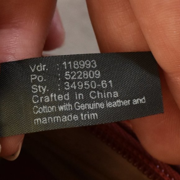 Vintage Red Wilsons Leather Handbag - Picture 6 of 16